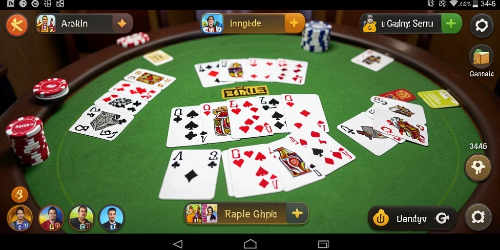 Tampilan gameplay Gaple yang seru dan interaktif di 3446.