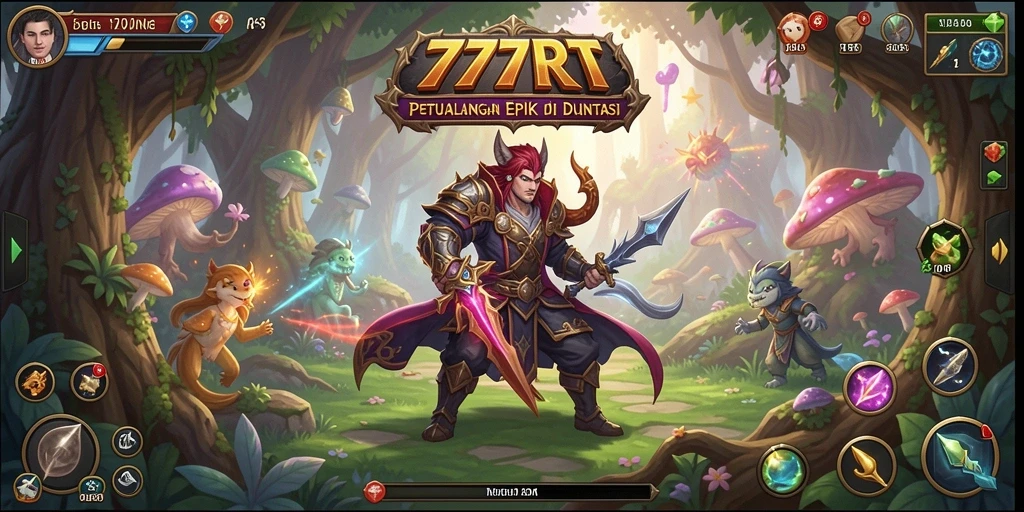 Gameplay mendebarkan di dunia fantasi 777RT.