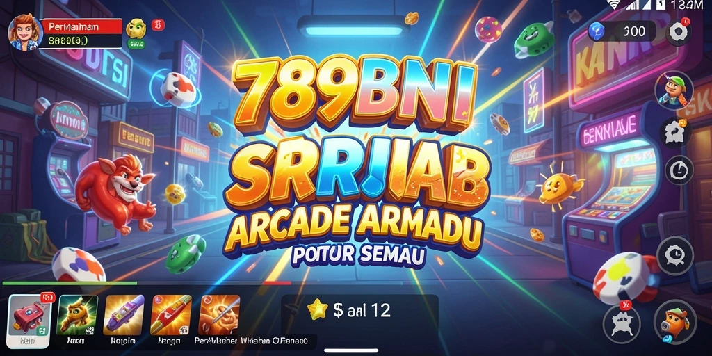 Tampilan gameplay seru dari 789BNI dengan karakter yang berwarna-warni.