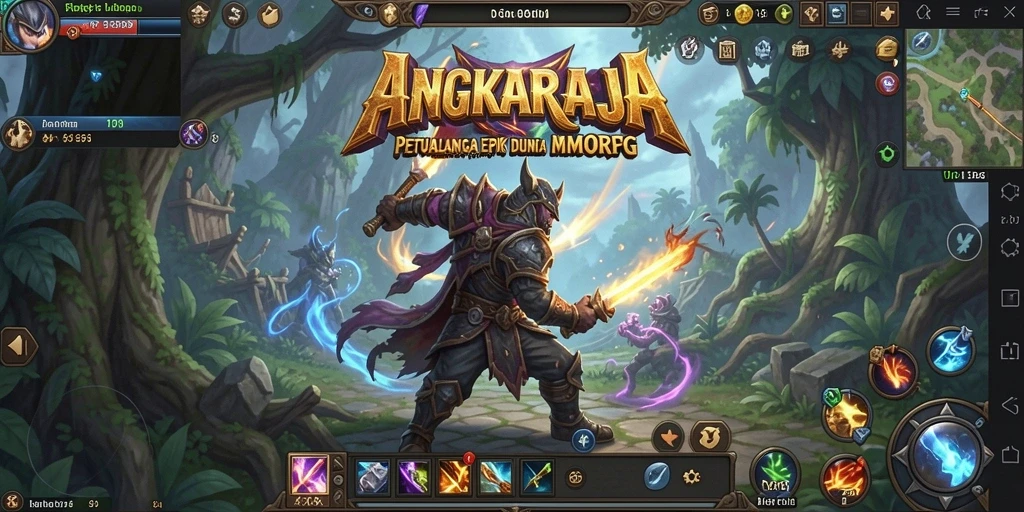 Tampilan gameplay yang menarik dan mendebarkan di ANGKARAJA.