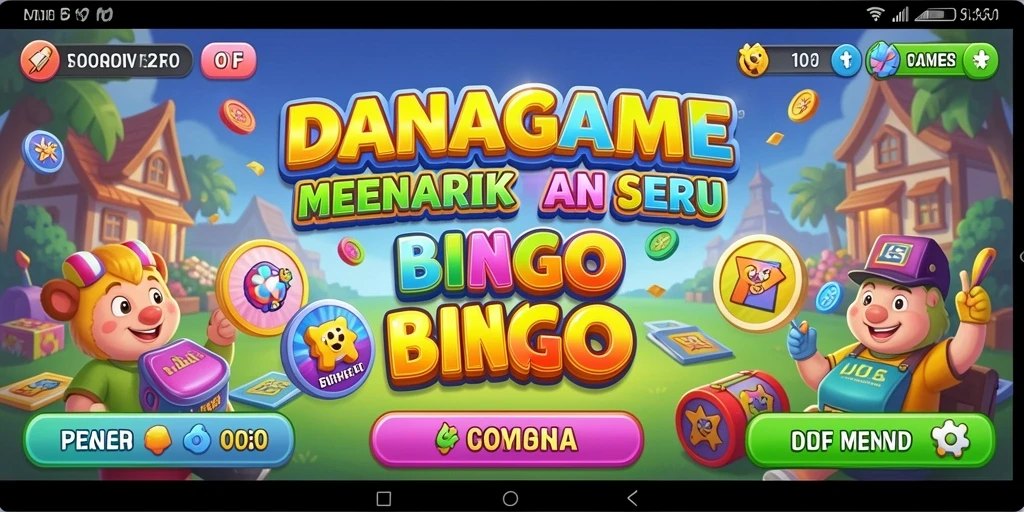 Screenshot gameplay DANAGAME yang menarik saat memain Bingo.
