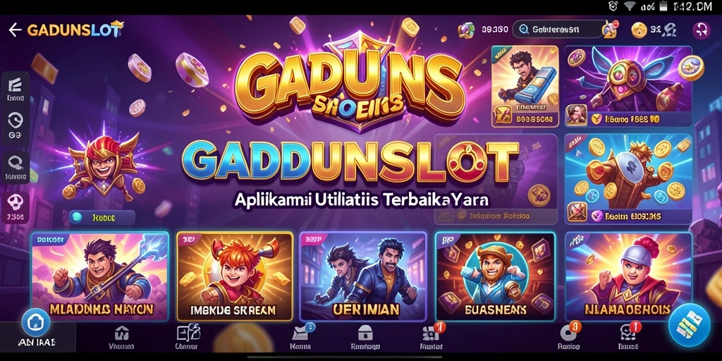 Tampilan antarmuka GADUNSLOT yang intuitif dan fungsional.