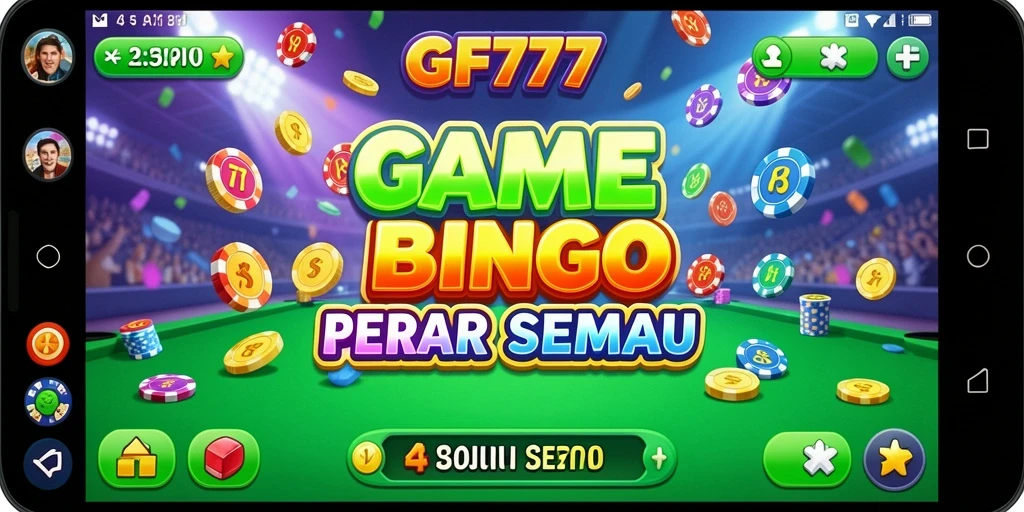 Screenshot gameplay GF777 saat bermain Bingo yang seru dan interaktif.