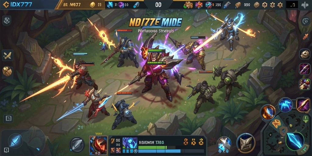 Tampilan gameplay IDX777 yang menegangkan dan strategis.