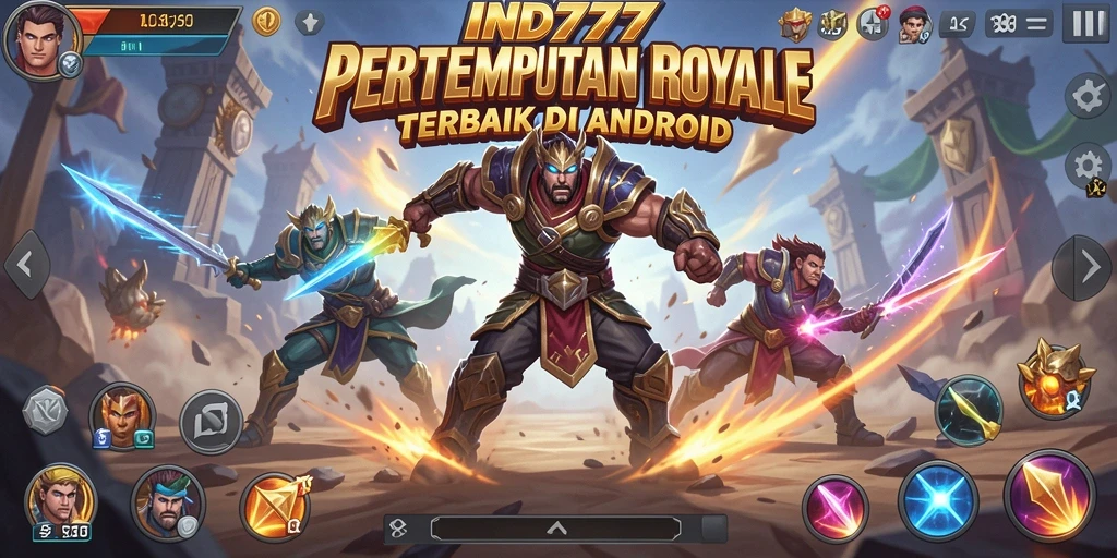 Tampilan seru gameplay pertarungan Royale di IND777.