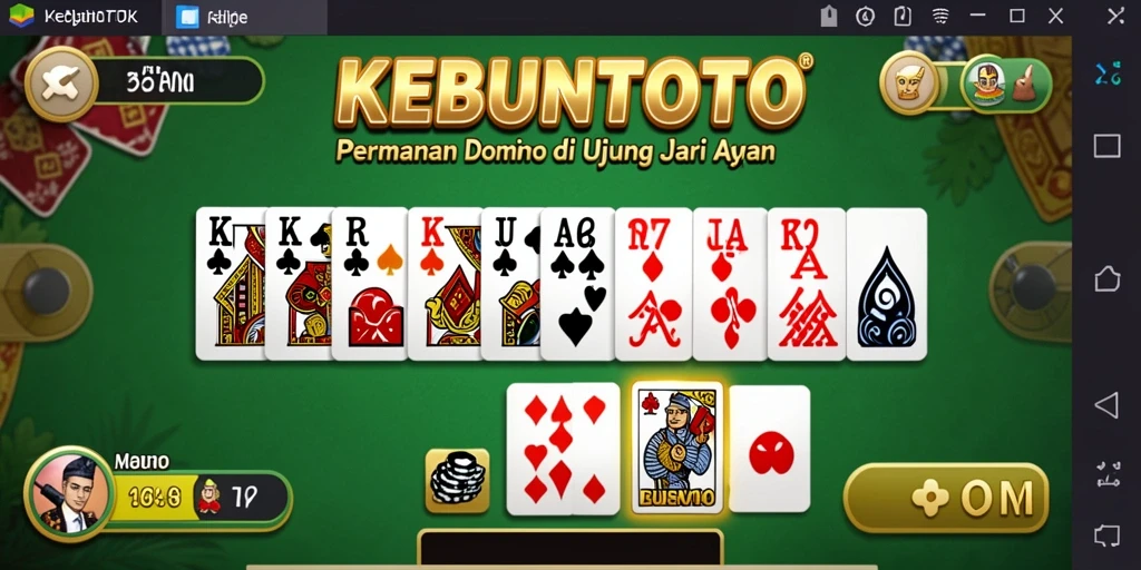 Tampilan utama gameplay KEBUNTOTO dengan pemain yang bersaing.