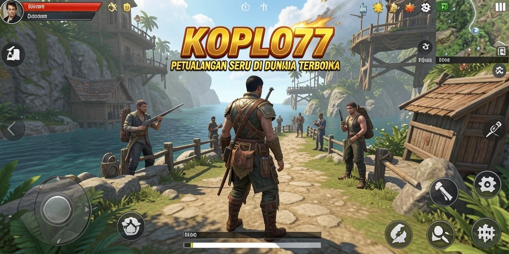 Gameplay KOPLO77 menunjukkan kebebasan eksplorasi yang luas.