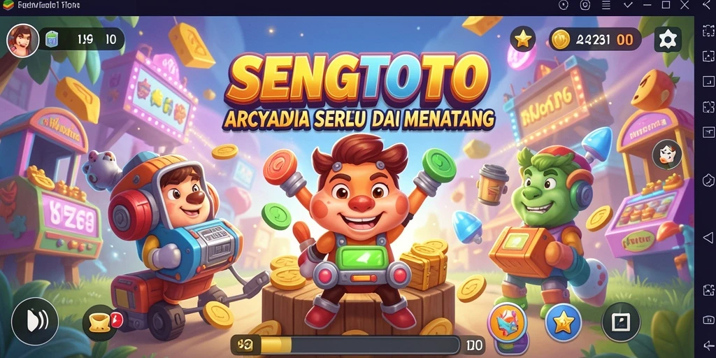 Tangkapan layar utama SENGTOTO yang menampilkan gameplay aksi seru.